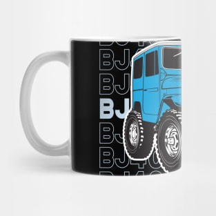 BJ40 Stacked in Blue Mug